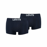 Levi’s LEVIS MEN SOLID BASIC TRUNK 2P Bóxer, Azul (Navy 321), Medium (Pack de 2) para Hombre