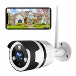 NETVUE Camara Vigilancia Wifi Exterior 1080P, Cámara IP Exterior IP66 a Prueba de Agua y Polvo Camara Vigilancia Exterior Detección de Movimiento & Visión Nocturna & Compatible con Alexa