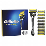 Gillette ProShield Maquinilla de Afeitar Hombre con Tecnología FlexBall + 9 Cuchillas de Recambio
