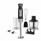 CREATE IKOHS FULLMIX PROTOOL – Batidora de Mano, 1500 w, Regulador, Varilla Batidora, Picahielo, Cúpula con 4 Cuchillas y Antisalpicaduras, Recubrimiento de Titanio