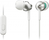 Sony MDR-EX110AP – Auriculares in-ear (con micrófono, control remoto integrado), blanco