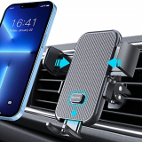 Amazon Brand – Eono Soporte Móvil Coche, Estable Clip Soporte Movil Coche Rejilla del Ventilación 360°Rotación, Universal Sujeta Porta Movil Coche Compatible con iPhone 1312 11, Samsung,Xiaomi etc