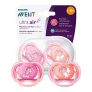 Philips AVENT SCF345/22 – Chupete (Ultra soft pacifier, Ortodóntico, Silicona, Coral, Rosa, 6 mes(es), 18 mes(es))