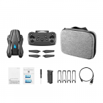 Nuevos Drones con cámara para Adultos Niños Aviones de Control Remoto Plegable Quadcopter Toy Drone Onekey Take Off Aterrizaje Ideas niños niñas (2 baterías)