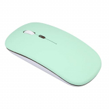 Wscoficey 2.4G + BT3.0 Ratón inalámbrico de Modo Dual Ratón de Oficina silencioso 3 Engranajes dpi Ajustable Batería de Litio Recargable incorporada