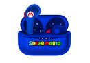OTL Technologies – Auriculares inalámbricos Bluetooth V5.0 para Super Mario con Carcasa de Carga Azul.