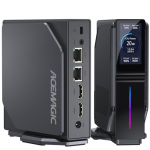 ACEMAGIC Mini PC con LCD DIY, 16GB DDR4 1024GB (1TB) M.2 NVMe SSD Mini Ordenador,Intel Alder Lake-ɴ95 Mini PC Sobremesa(hasta 3,4GHz, 20W TDP),Micro PC WiFi 6/BT 5.2/4K UHD/Dual LAN/Oficina/Negocio