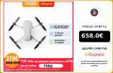 Drone DJI Mini 2|DJI Mini 2 Pack Vuela Más, 4K, ultraligero, transmisión vídeo 10 km, resistencia viento nivel 5, QuickShoots.|Drones con cámara|