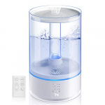 Humidificador, Gocheer 6L Humificador Ultrasónico bebes, Control Automático de Humedad, Difusor Aceites Esenciales a 25dB y 70m², Boquilla 360°, 65H Corriendo es Apto Para Dormitorio, Hogar