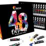 48 Tubos de Pinturas al Oleo Zenacolor – Set de 48 x 12 mL – Pintura para Profesionales – Caja de 48 Colores Diferentes – Ideal para Adultos