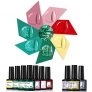 GELFAVOR 10 pcs Esmalte Semipermanente Para Uñas Esmaltes de Uñas Esmaltes en Gel Uñas UV LED Pintauñas Permanente Set de Regalo Soak Off Manicura Colores