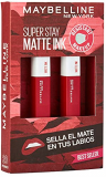 Maybelline New York, SuperStay Matte Ink, Cofre 2 Pintalabios Permanentes Líquidos de Larga Duración, Efecto Mate, Maquillajes Labiales, Tono 20 Pioneer – 2 Unidades, 10 ml