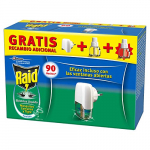 Raid – Difusor Eléctrico Anti Mosquitos com unes y Tigre Aroma com Aplicador y 2 Recâmbios, Blanco, Eucalipto