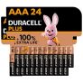 Duracell – NUEVO Pilas alcalinas Plus AAA , 1.5 Voltios LR03 MN2400, paquete de 24