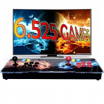 Unicview Pandora Box 3D, Joysticks inviduales, Retro Consola, Maquina recreativa Arcade, Joystick Arcade, Versiones Originales 6525 Juegos Retro, Incluye Juegos 2D y 3D. Función de Guardar Partida