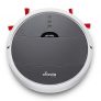 Vileda VR 102 – Robot aspirador de gran autonomía (1h 30 de limpieza continua), para barrer y aspirar en todo tipo de suelos duros y alfombras de pelo corto, 3 modos de limpieza, color blanco y negro