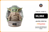 Star Wars Baby Yoda El niño de la serie The Mandalorian, figura peluche de 28 cm|Muñecas|