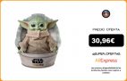 Star Wars Baby Yoda El niño de la serie The Mandalorian, figura peluche de 28 cm|Muñecas|