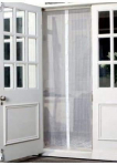 Ram® – Cortina magnética para puerta (cierre automático, 100 x 210 cm), color blanco