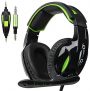 Auriculares Gaming PS4, Auriculares con Micrófono PC, Auriculares Gamer con Cable para Xbox One Nintendo Switch con Cancelación de Ruido, Cascos con 3.5mm Jack con Sonido Envolvente