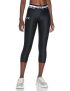 Under Armour HG Armour Crop, leggings deportivos mujer, Negro (Black / White) , S
