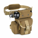 Huntvp Bolsa de Pierna Bolsa Táctical Militar Impermeable para Caza Correr Senderismo Ciclismo Camping Senderismo,Tipo-10 Marrón