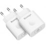 Cargador Replacement-Enchufe Rápido iPhone Charge-Rápida – Power Delivery 3.0 Carga para iPhone 12 Mini Pro MAX Se 2020 X XS iPad Pro Air Tipo C para Samsung S10 S9 Redmi Note 9 Redmi 9 (Blanco)