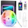StillCool Tiras de luz LED 16.4 Ft,Tiras LED Bluetooth LED 5050 5M RGB Con Música para El Hogar, La Habitación, Dormitorio, Techo, 12V y La cocina Lluminación Decorativa