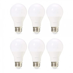 Amazon Basics Professional – Bombilla de tipo Edison LED, casquillo E27, equivalente a 60 W, blanco cálido, regulable – juego de 6
