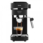 Cecotec cafetera Espresso Cafelizzia 790 Black para espressos y Cappuccino. Sistema de rápido Calentamiento, 20 Bares, Modo Auto para 1 y 2 cafés, vaporizador orientable,depósito 1,2 litros