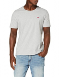 Levi’s The Original tee Camiseta, Gris (Cotton + Patch Medium Grey Heather Emb 0015), Hombre