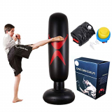 Saco de Boxeo autoestable de pie – Bolsas Perforadas for Trabajo Pesado con portaobjetos/Maniquí excelente for Boxeo/Kick Boxing/Equipo de Entrenamiento de Artes Marciales Mixtas/MMA