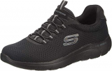 Skechers Summits, Zapatillas Hombre, Black Mesh/Trim, 44 EU