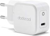 dodocool 20W Cargador USB C para iPhone 11/12/13, Cargador de Pared Tipo C, Cargador Móvil Rápido Compatible con iPhone 11/12/13/Mini/12 Pro/12 Pro MAX iPad AirPods Pro iPad Cargador