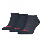 Levi’s Levis 168sf Low Cut 3p Calcetines, Azul (Dark Denim 825), 39/42 (Talla del Fabricante: 039) para Hombre