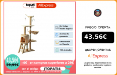 PawHut Árbol para gatos Rascador Grande con Nidos Plataformas Casetas Ratón de Juego 50x35x131 cm Cubierto de Felpa Beige|Muebles y raspadores|