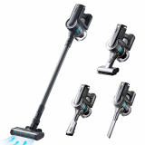 VIOMI A9 Aspirador Inalámbrico 4 en 1, Potente Escoba Eléctrica, Potencia de Succión 23kPa, Aspirador Recargable Sin Bolsa, para Pelo de Mascotas/Suelo/Alfombra, 60 Minutos, Gris