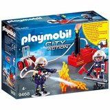 PLAYMOBIL City Action 9468 Bomberos con Bomba de Agua, a Partir de 5 Años