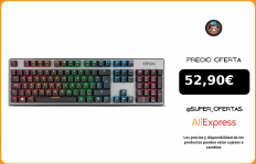 KROM KERNEL Teclado Gaming Mecánico numérico, iluminacion LED RGB, 9 Efectos iluminacion, silencioso, Layout Español|Teclados|