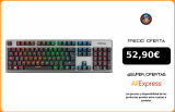 KROM KERNEL  Teclado Gaming  Mecánico numérico, iluminacion LED RGB, 9 Efectos iluminacion, silencioso, Layout Español|Teclados|