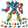 VATOS Robot Construction Toys 570 PCS Building Toys 25 en 1 Stem Learning Toy Creative Building Bricks Robot Digital Juguetes para niños y niñas de 5 años 6 7 8 9 10 años Los Mejores Regalos