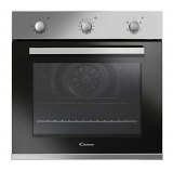 Candy FCP502X/E Horno eléctrico – Capacidad 65L, Puerta desmontable de doble cristal, Cuba para limpieza con agua, Inox, Clase A