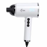 ICETEK Secador de Pelo de Iones Con Tecnología de Cuidado de Iones 1800 Vatios, Temperatura de Pantalla Digital, Pequeño y Silencioso, Ideal Para Viajes y Familias