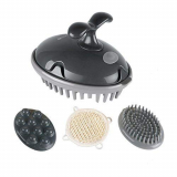 MARNUR Masajeador del Cuero Cabelludo Mano Masaje Eléctrico La Masajeador de cabeza con pilas Con Vibración Para Espalda Hombro Pelo Con 3 Accesorios Intercambiables