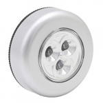 Staright 5Pcs Luz LED redonda, con 3 LED, para pegar en superficies, luz blanca,Adecuado para armarios, cuartos de almacenamiento, gabinetes de cocina, áticos,luz de noche