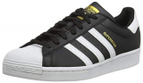 adidas Superstar Vegan, Sneaker Hombre, Core Black/Footwear White/Gold Metallic, 42 EU
