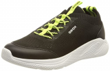 Geox J SPRINTYE BOY, Zapatillas, para Niños, Negro (Negro), 27 EU