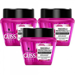 Gliss, Gama protectora, Mascarilla para pelo largo con raíces grasas, Long & Sublime – 3 uds de 300 ml (900 ml)