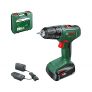 Bosch Profesional atornillador a batería EasyDrill 18V-40, 1 batería de 2,0 Ah, sistema de 18 V, en maletín de transporte