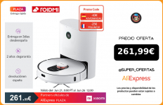 ROIDMI Robot aspirador EVE Plus, aspiradora para barrer, fregar y recoger el polvo, compatible con Alexa Mi, Control de la aplicación en casa, Hogar Inteligente|Aspiradoras|